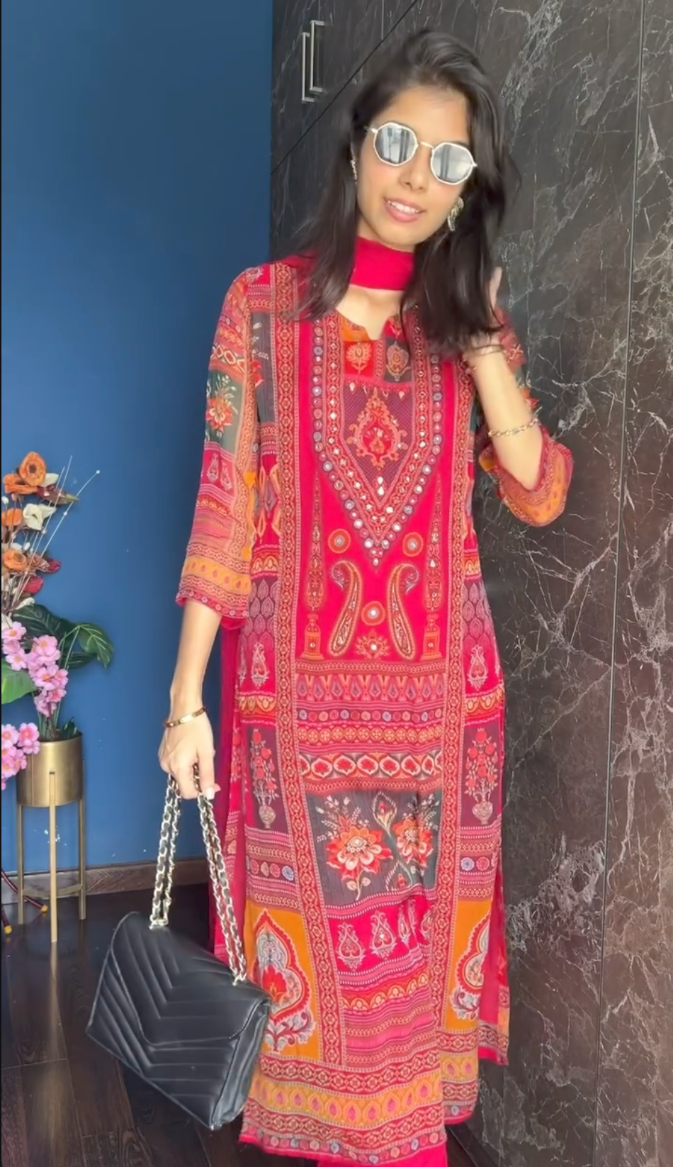 Aayna karachi pakistani suit set for women.