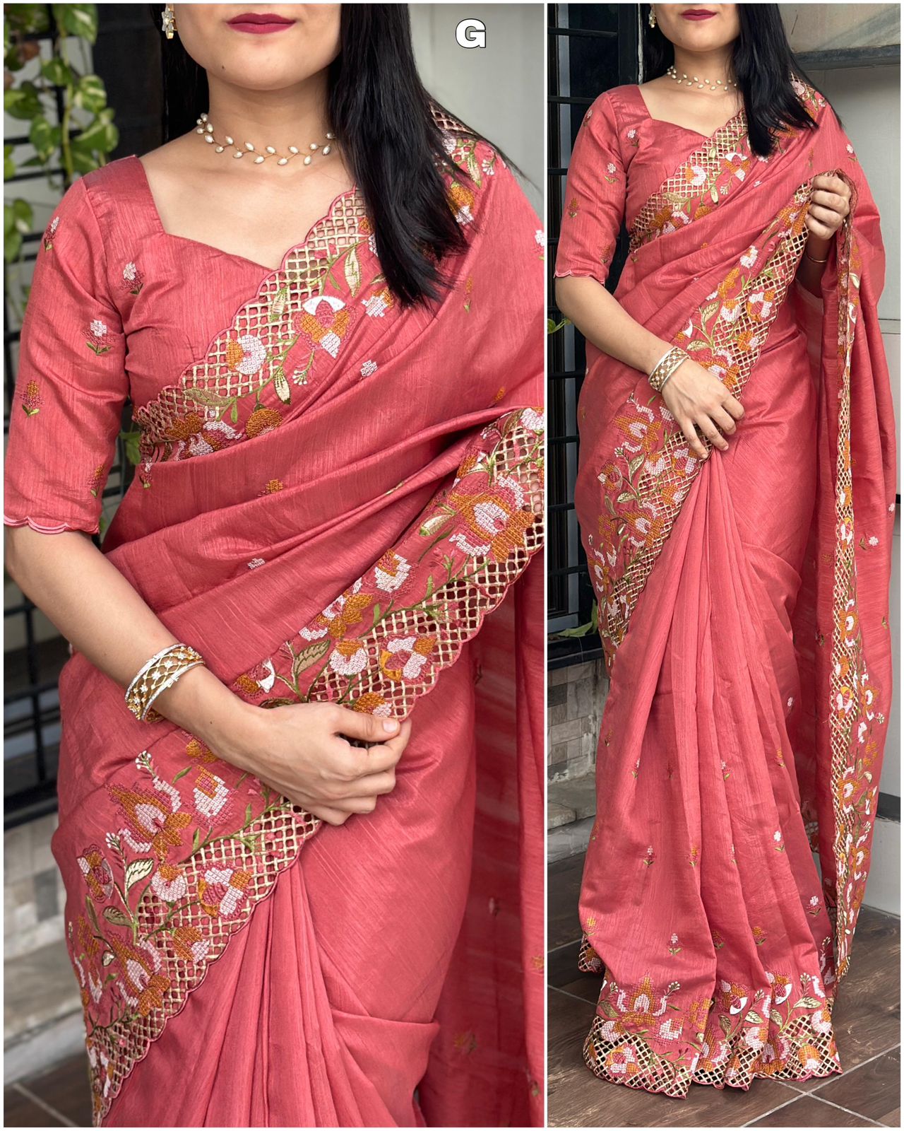 Beautiful Visca Slub Silk Saree For Women