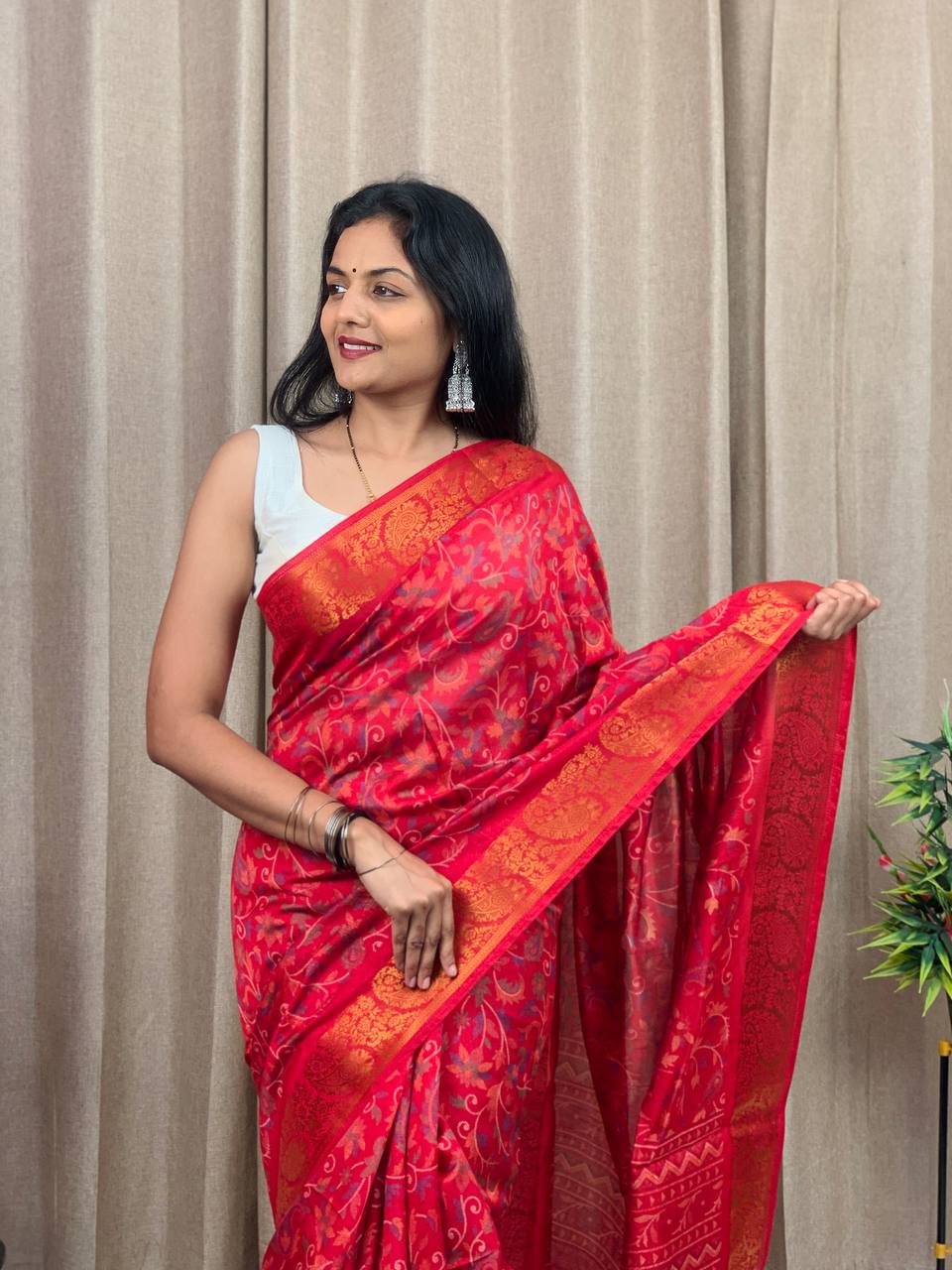 Presents Tussar Silk Saree For Women
