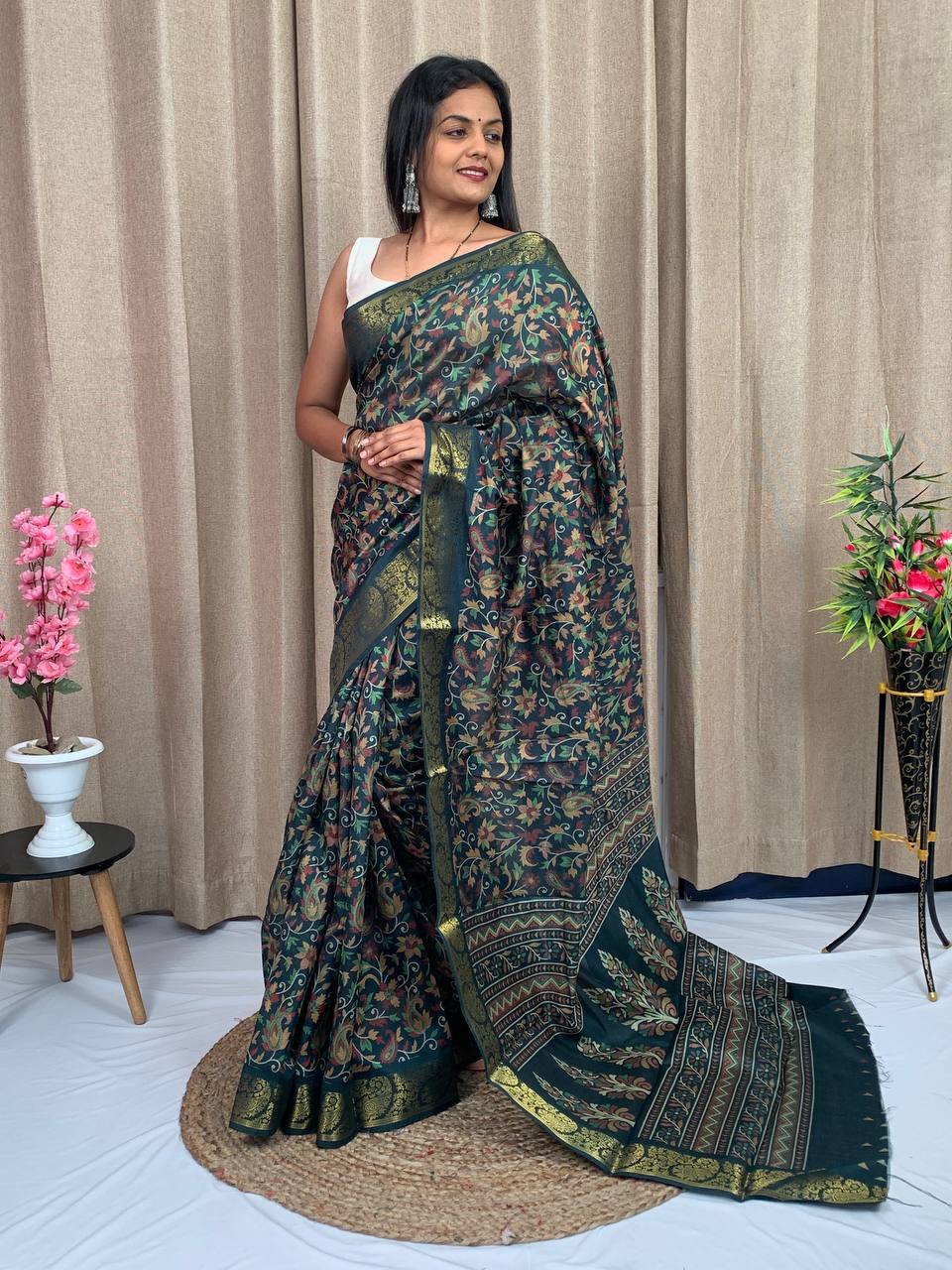 Presents Tussar Silk Saree For Women