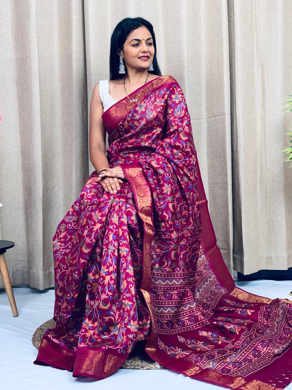 Presents Tussar Silk Saree For Women