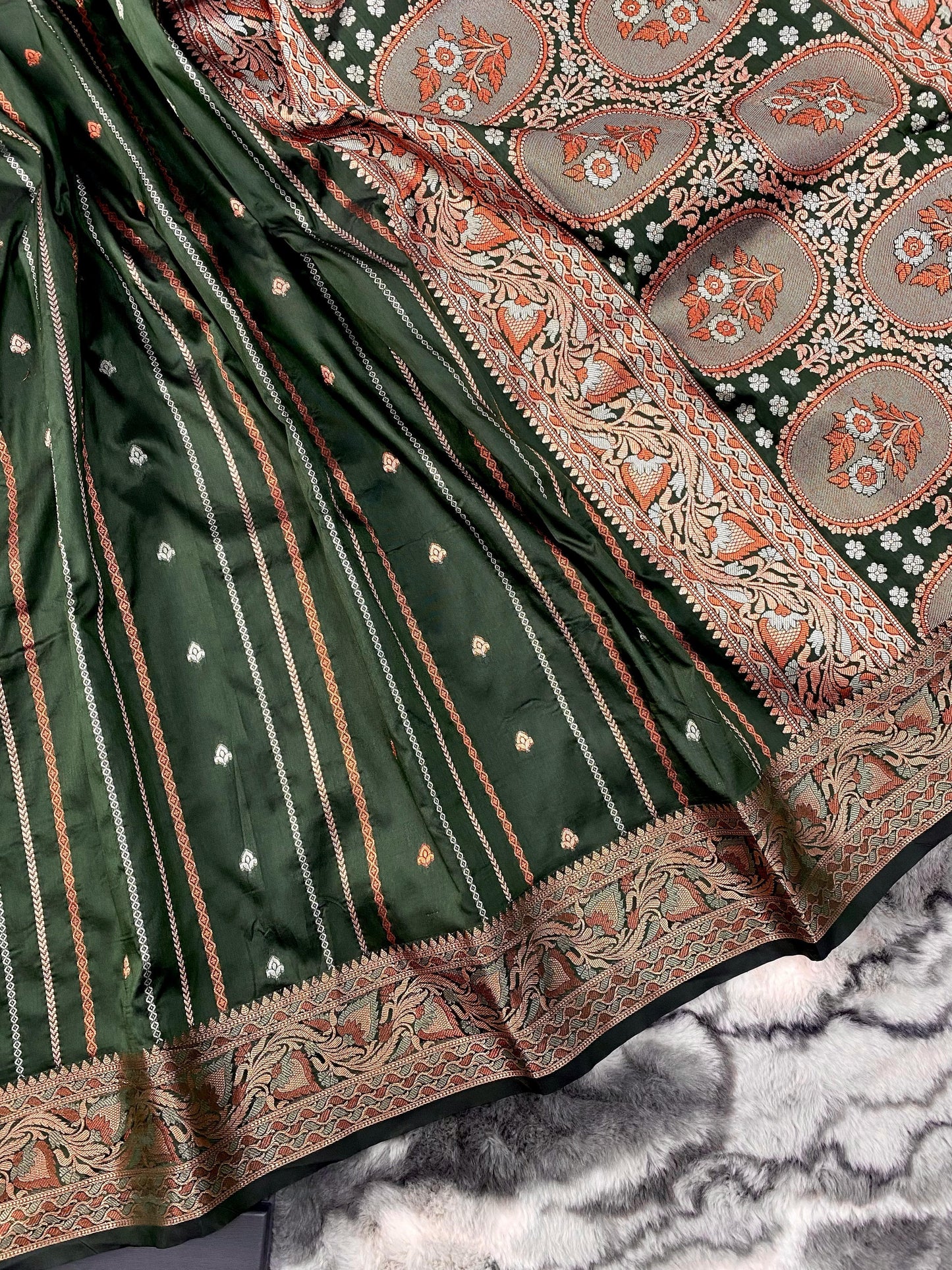 presents SILK SAREES WITH SILVER , COPPER AND ANTIQUE WEAVING