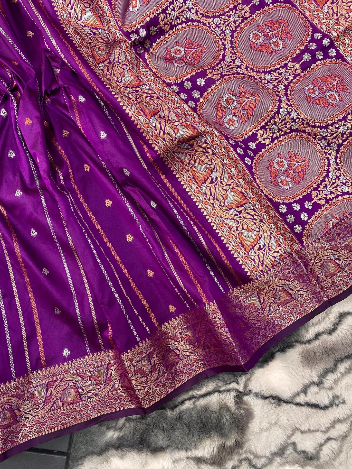 presents SILK SAREES WITH SILVER , COPPER AND ANTIQUE WEAVING