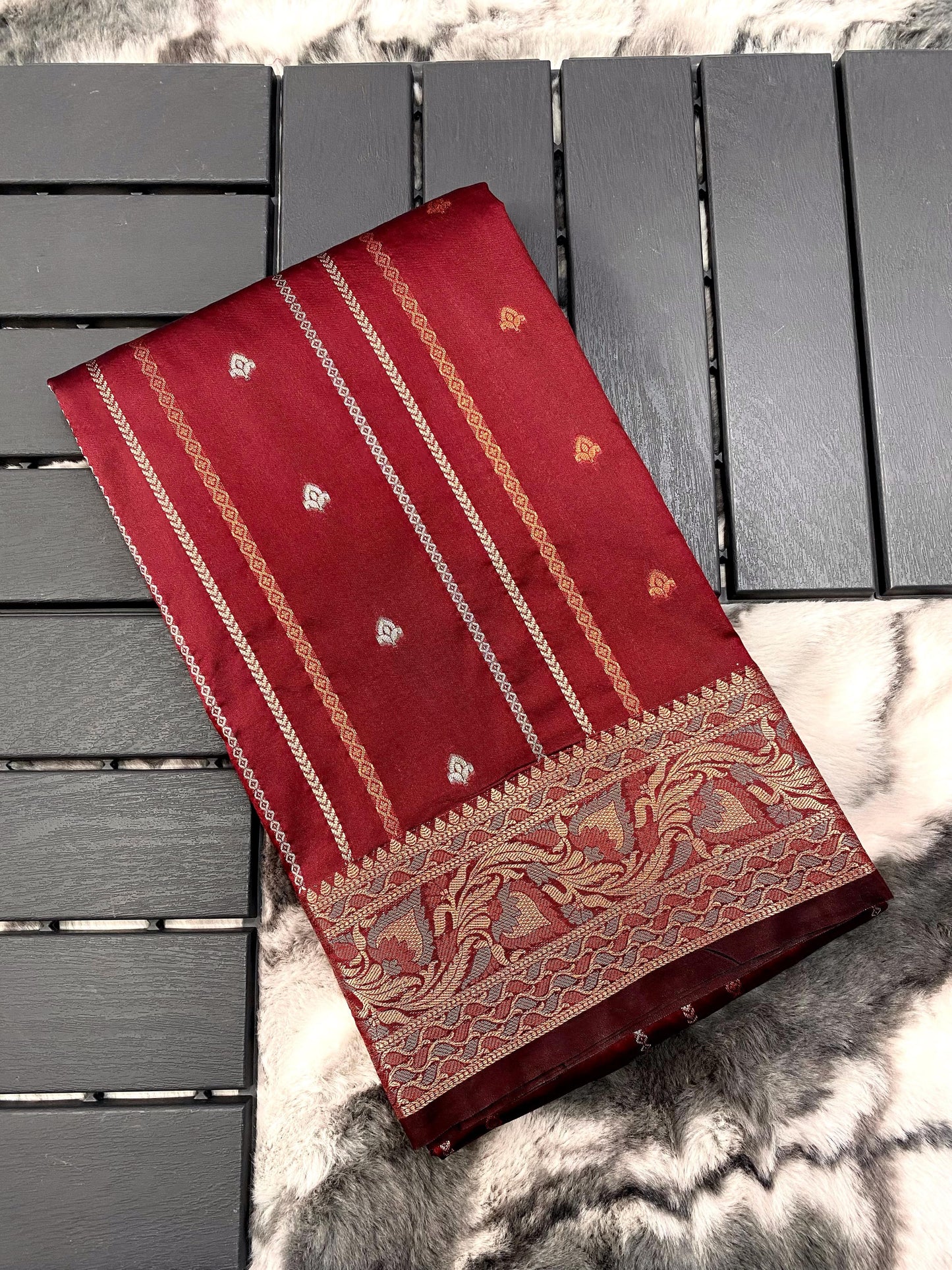 presents SILK SAREES WITH SILVER , COPPER AND ANTIQUE WEAVING