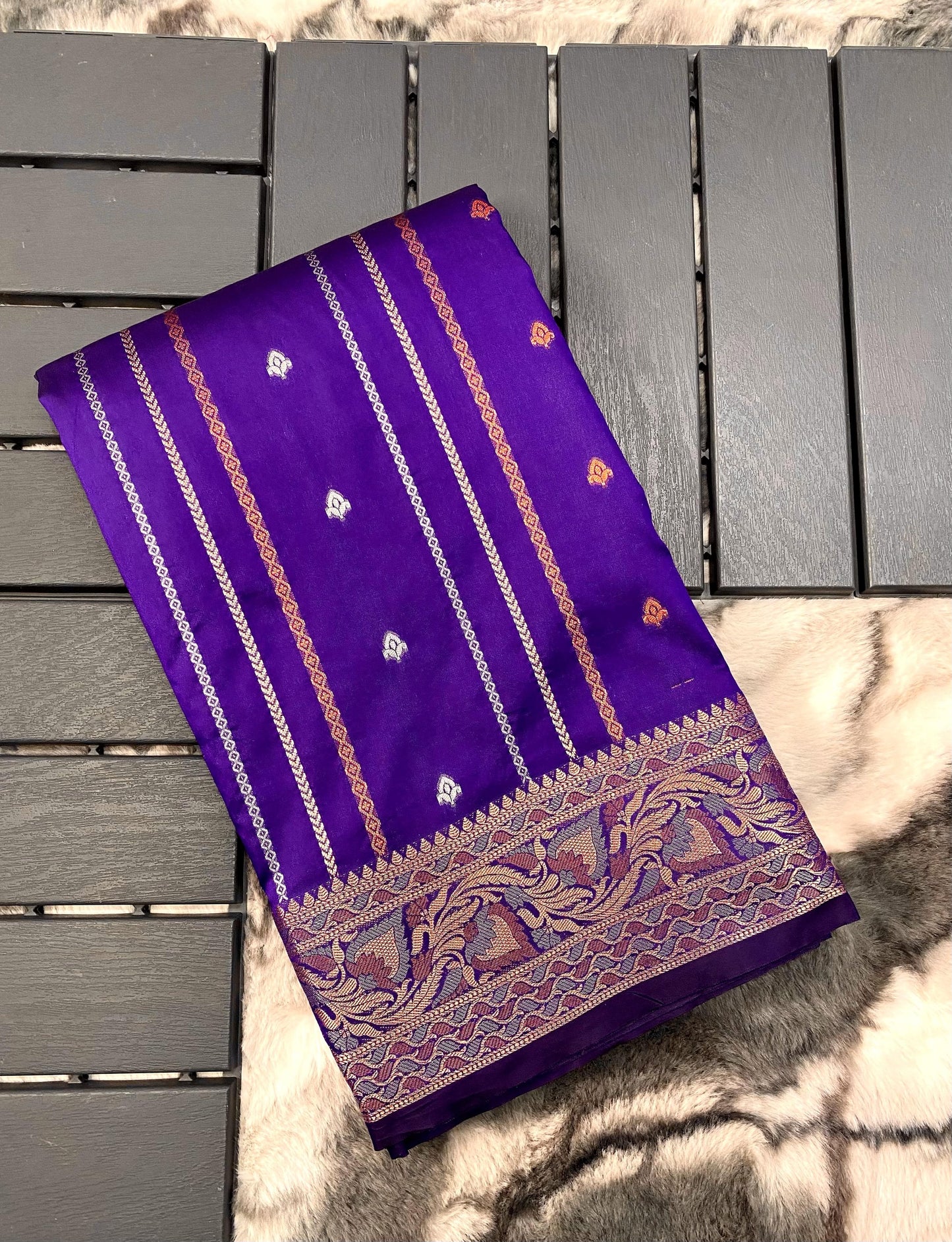 presents SILK SAREES WITH SILVER , COPPER AND ANTIQUE WEAVING