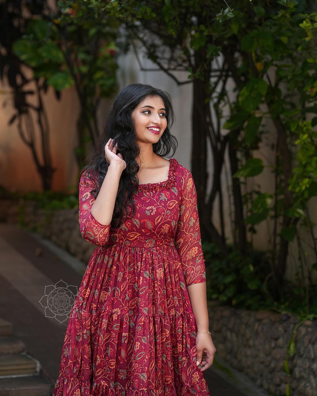 X-Lady launching marun ❤️kalamkari short dress