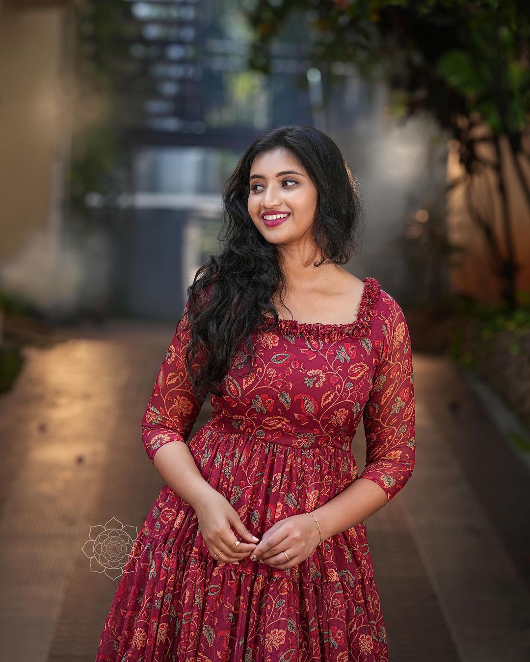 X-Lady launching marun ❤️kalamkari short dress