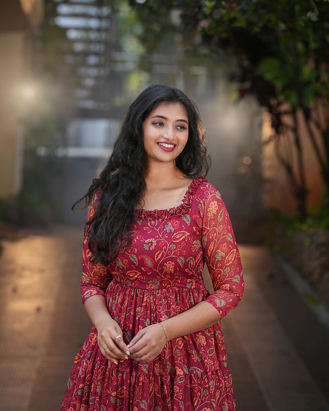 X-Lady launching marun ❤️kalamkari short dress