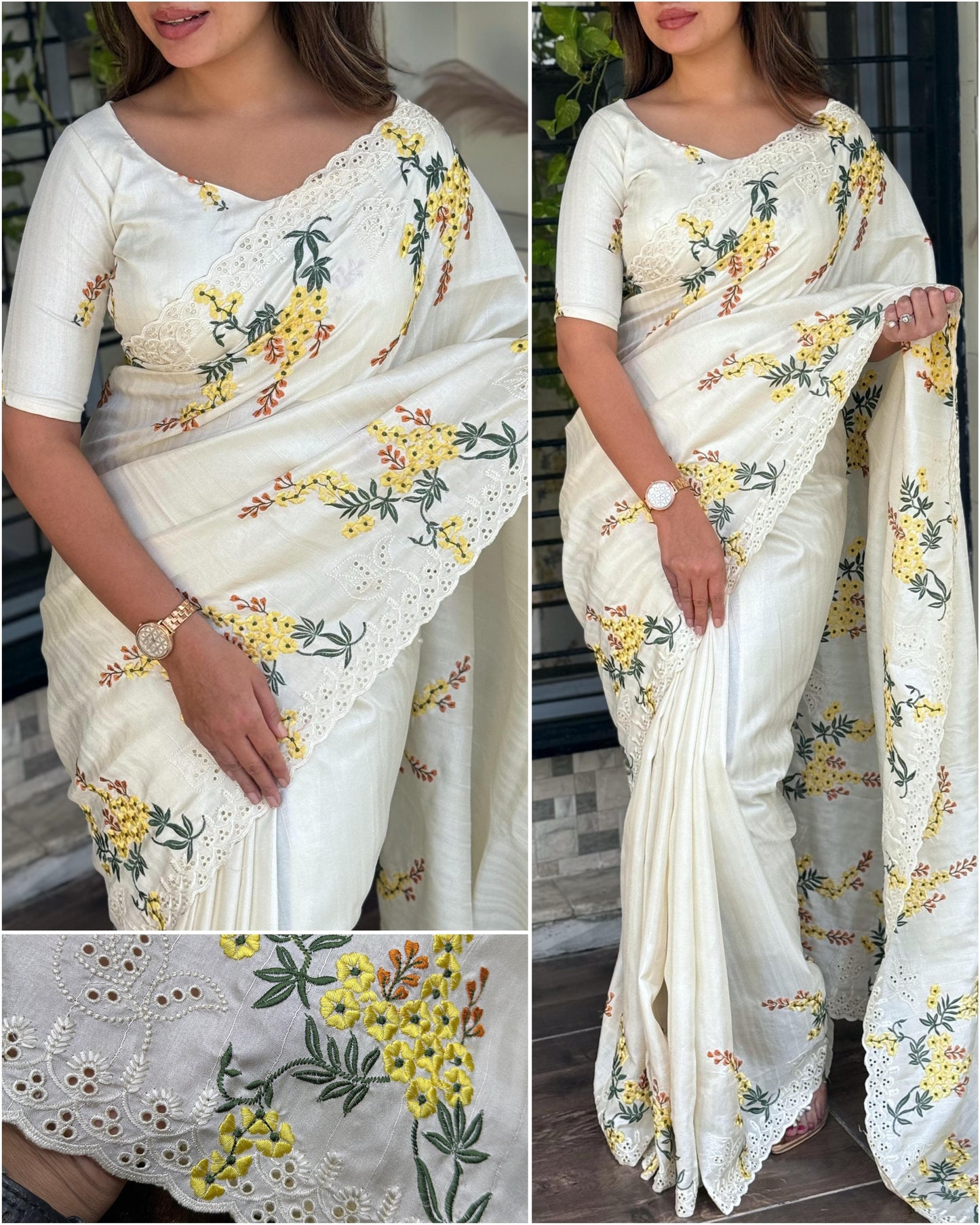 Beautiful Saree-Tusser cotton Bhagyalaxmi