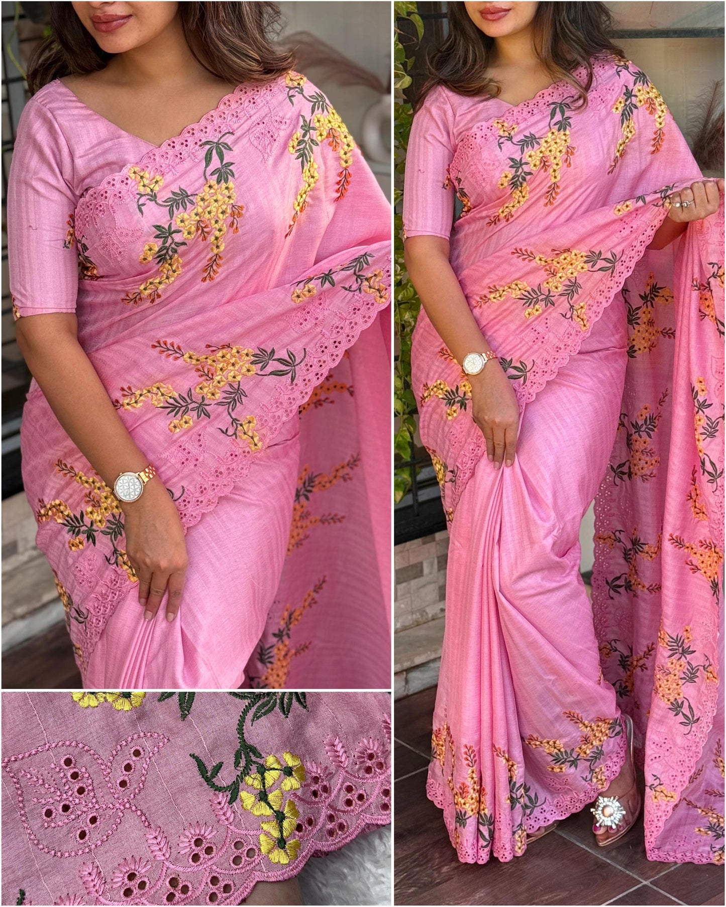 Beautiful Saree-Tusser cotton Bhagyalaxmi