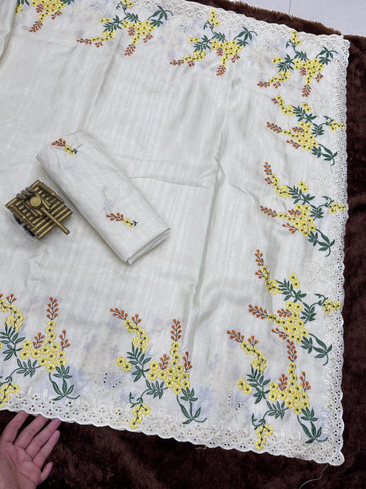 Beautiful Saree-Tusser cotton Bhagyalaxmi