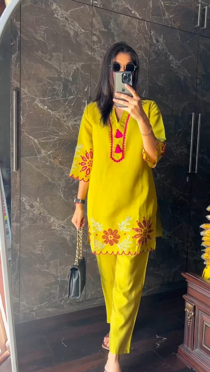 presents perrot embrodairy cutwork cordset for women