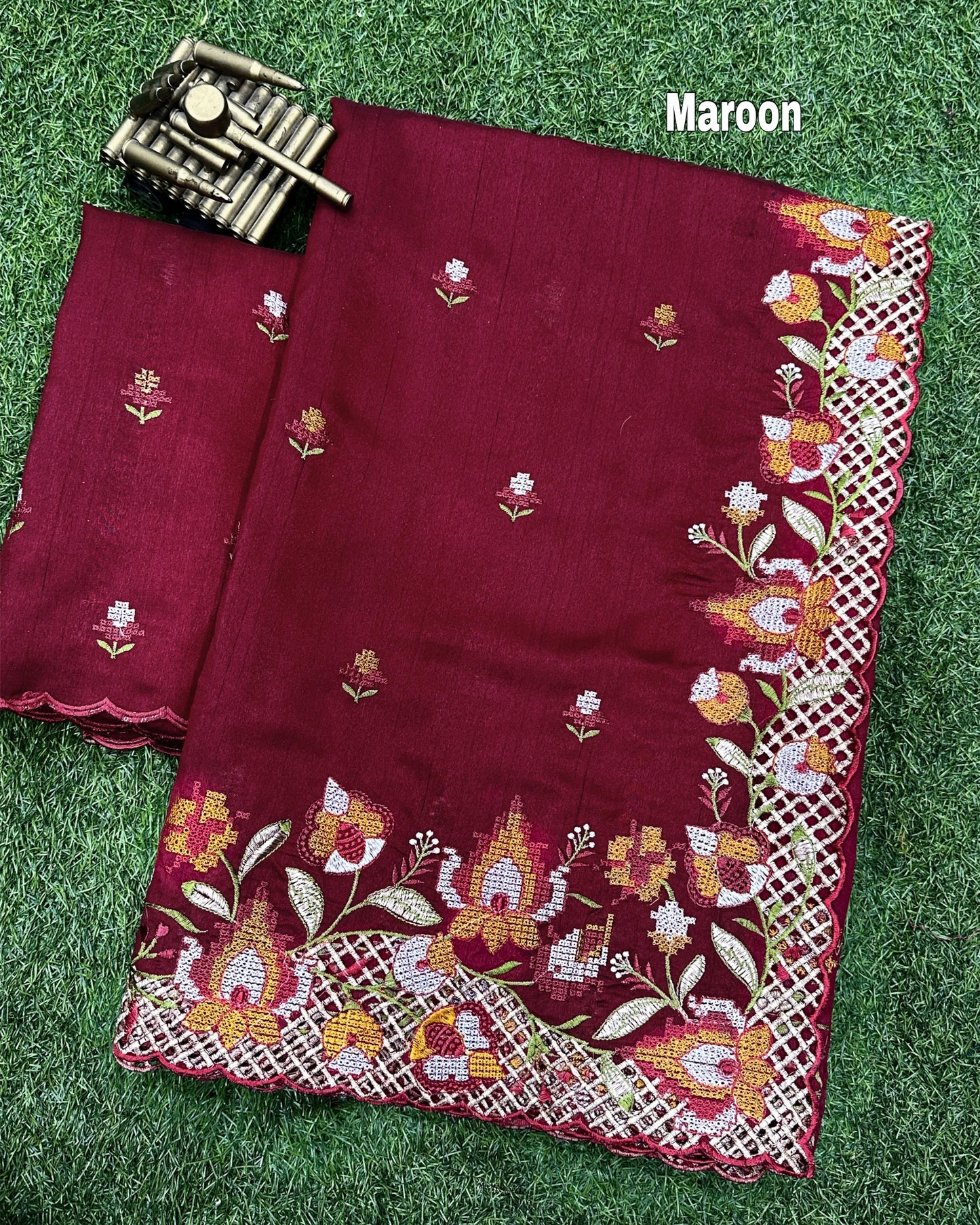 Beautiful Visca Slub Silk Saree For Women