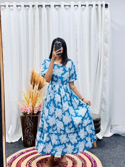 Presents new casual wear midi dress for women
