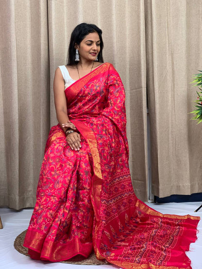 Presents Tussar Silk Saree For Women