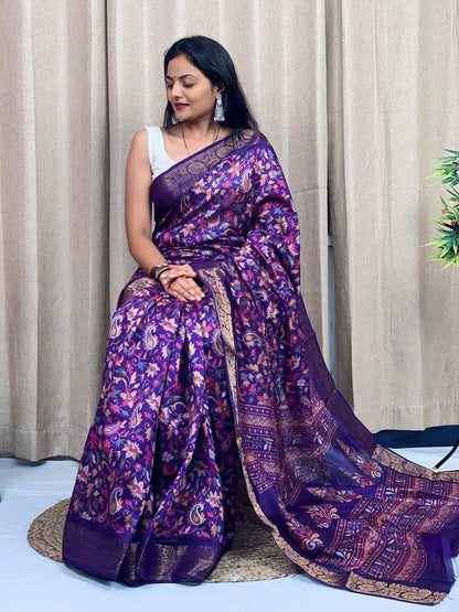 Presents Tussar Silk Saree For Women