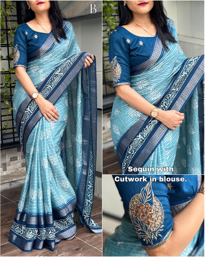 presents muslin cotton saree with viscose lining weaving saree for women