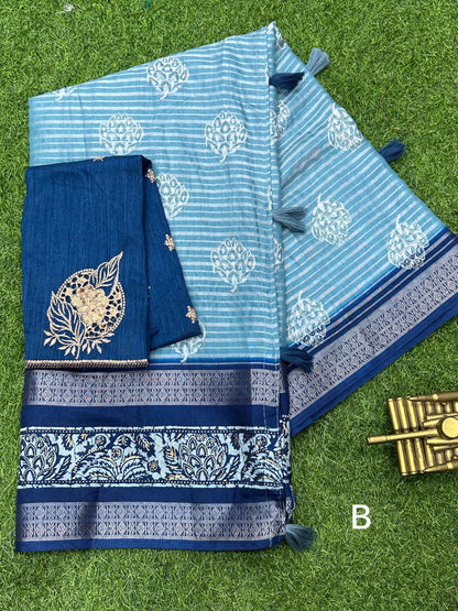 presents muslin cotton saree with viscose lining weaving saree for women