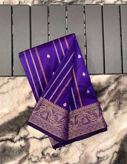 presents SILK SAREES WITH SILVER , COPPER AND ANTIQUE WEAVING