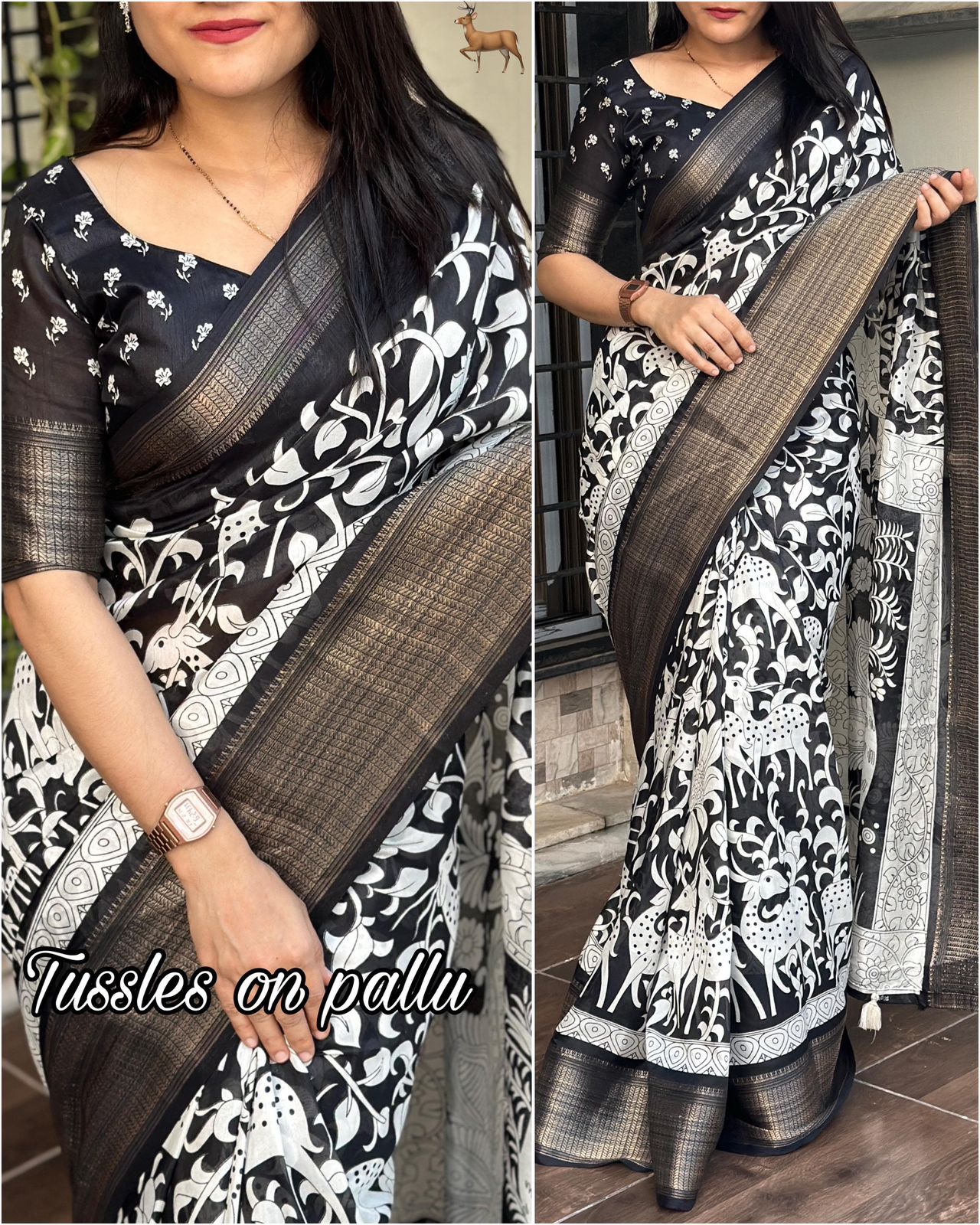 presents maslin cotton saree