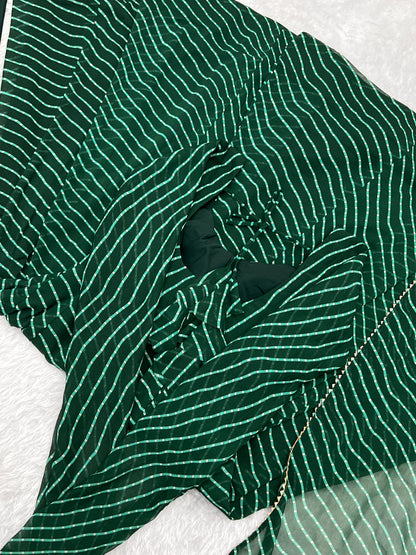 presents heavy pure fox georgette laheriya print