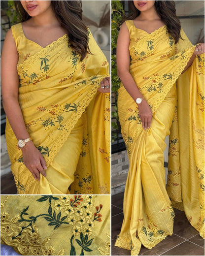 Beautiful Saree-Tusser cotton Bhagyalaxmi