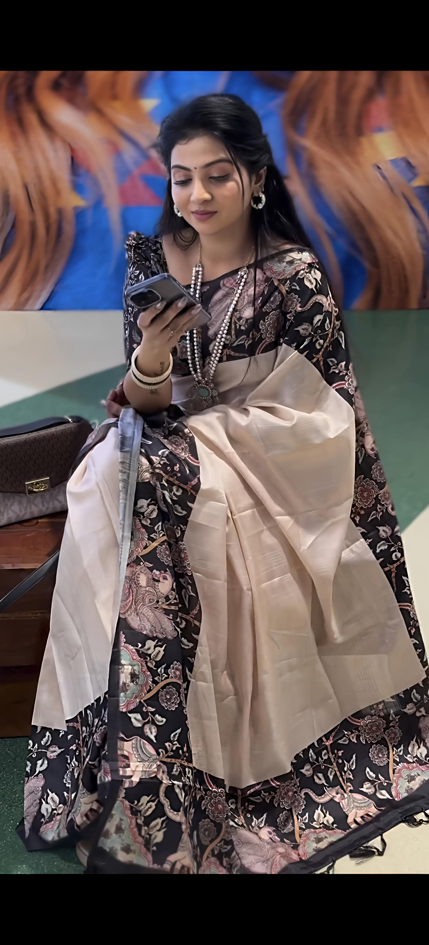 Gajraj Heavy handloom tussar silk  saree