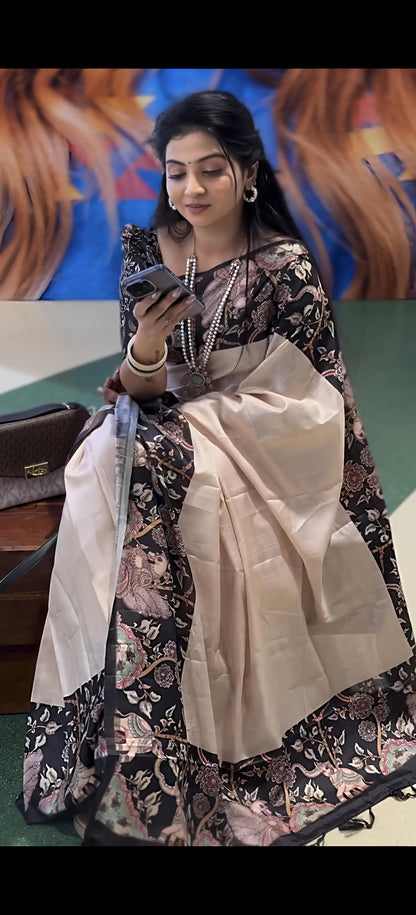 Gajraj Heavy handloom tussar silk  saree