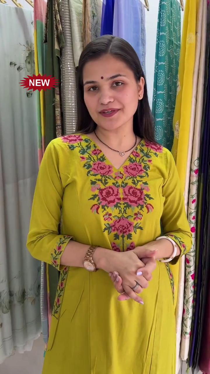 Shikha pure cotton comfy A-line kurta for women