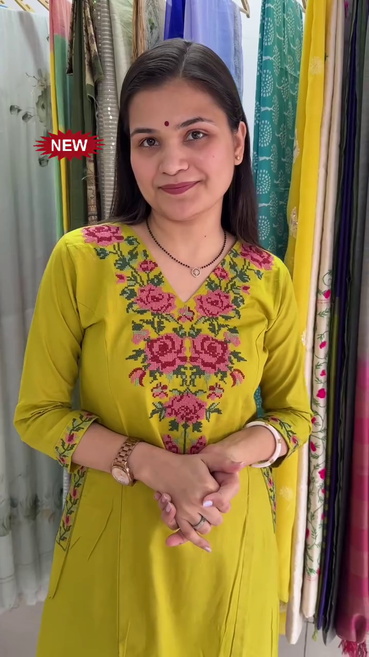 Shikha pure cotton comfy A-line kurta for women